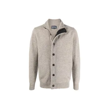 BARBOUR High neck Wool Cardigan
