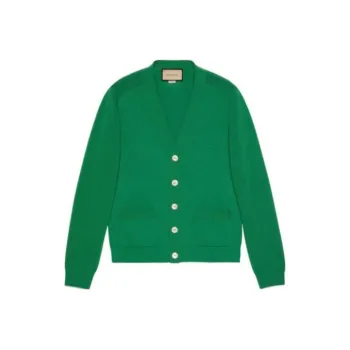 GUCCI Logo patch Button fastening Cardigan