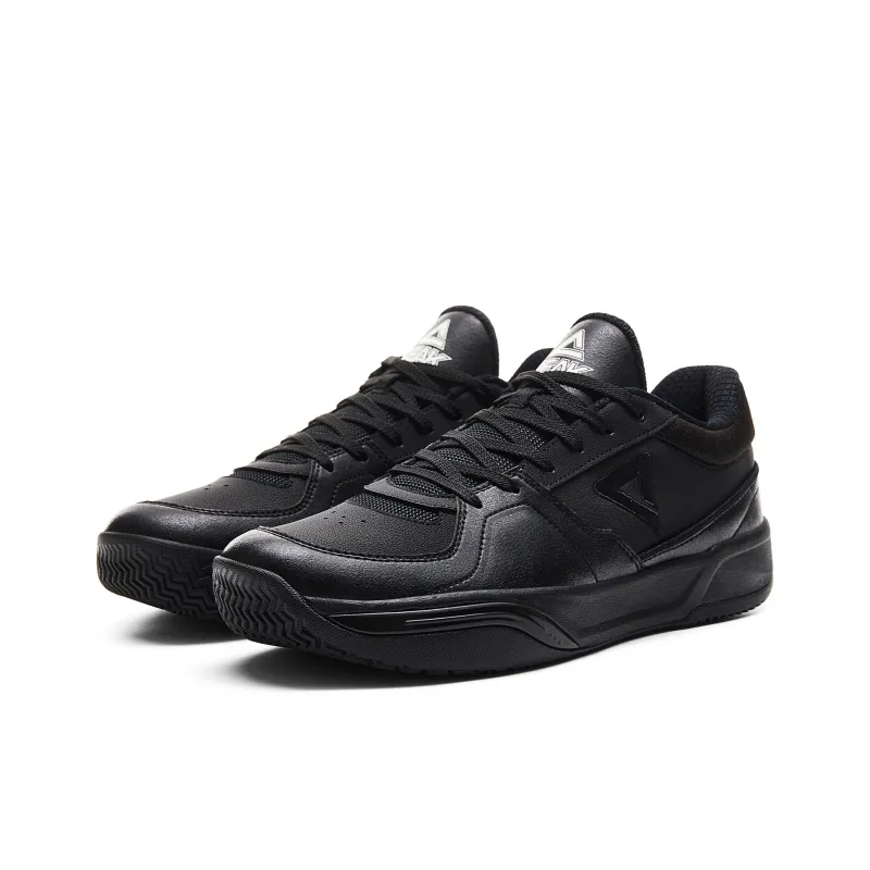 PEAK Cushioning, Slip Resistant, Rebound Low Top Basketball Shoes Men's All Black-2