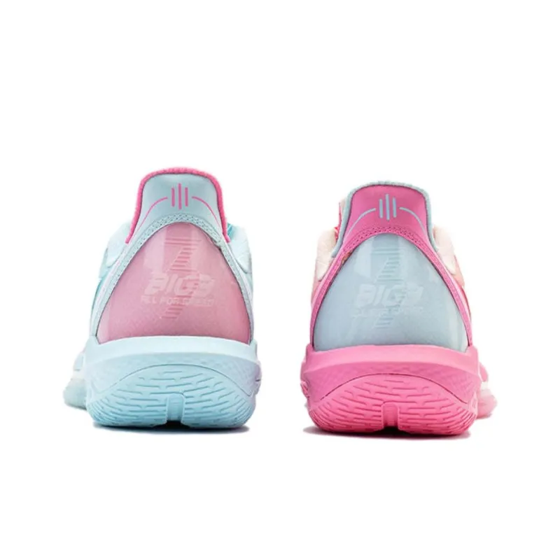 361° Big3 4.0 QUICK Basketball Shoes Unisex Low Top Blue/Pink-6
