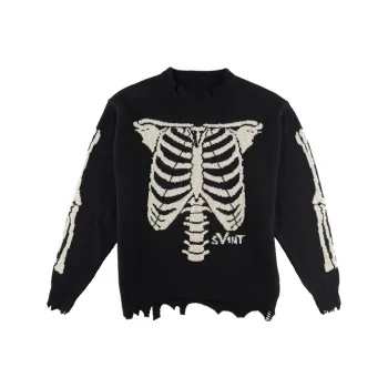 SAINT Mxxxxxx X Vlone Bone Knit Sweater