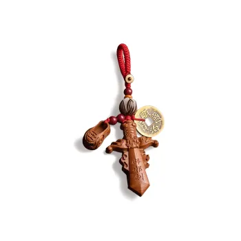 JIAOSHIYU Peachwood Pendants Unisex