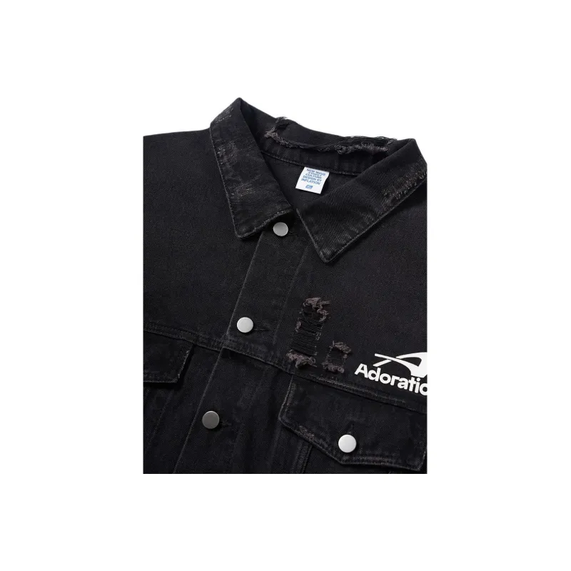 M MAICCO Denim Jacket Men's Black-2