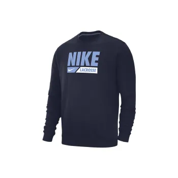 Nike Club Fleece Men's Lacrosse Crew-Neck Pullover Top