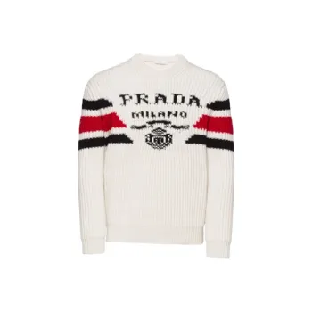 PRADA Cashmere Sweaters Men White