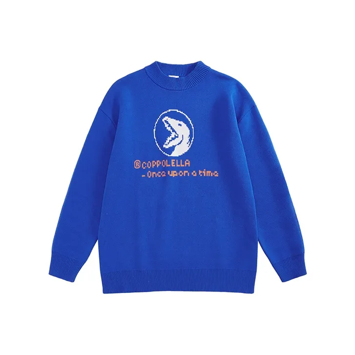 COPPOLELLA Crew Neck Loose Fit Long Sleeved Sweater Unisex-3