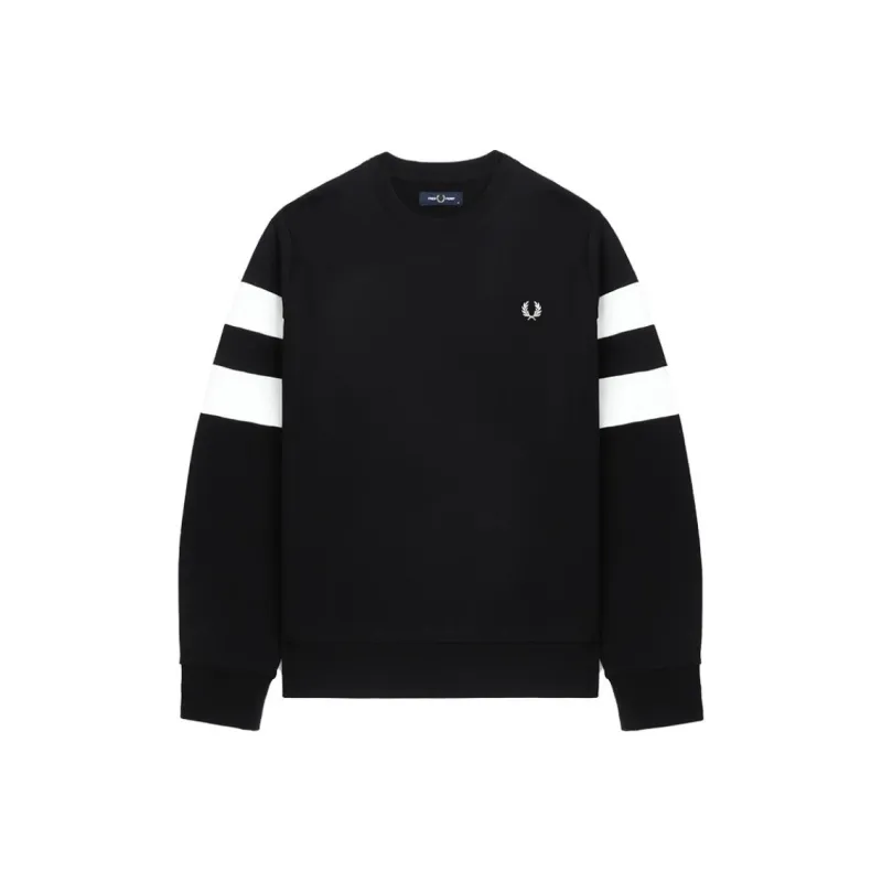 FRED PERRY Ringer embroidered Cotton Sweatshirt-0