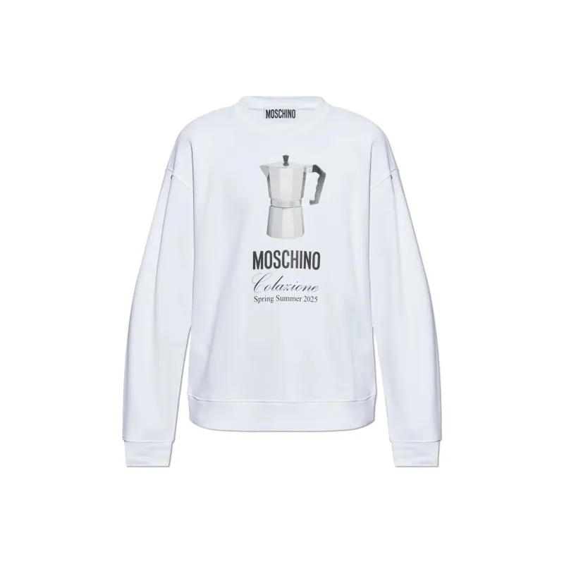MOSCHINO Graphic Printed Crewneck Sweatshirt-0