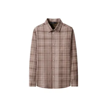 FIRS Shirt Men's Light Yellow Large Plaid