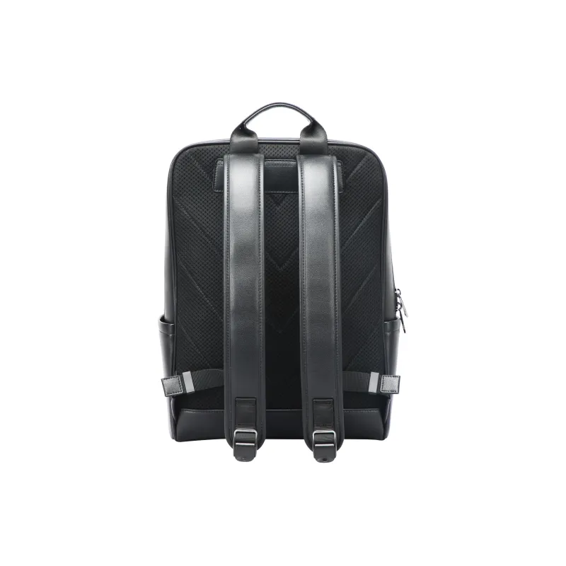 BOPAI PVC Polyvinyl Chloride Backpack Regular Men's Black Gray-3