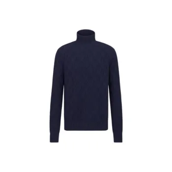 DIOR Cashmere Sweaters Men Navy