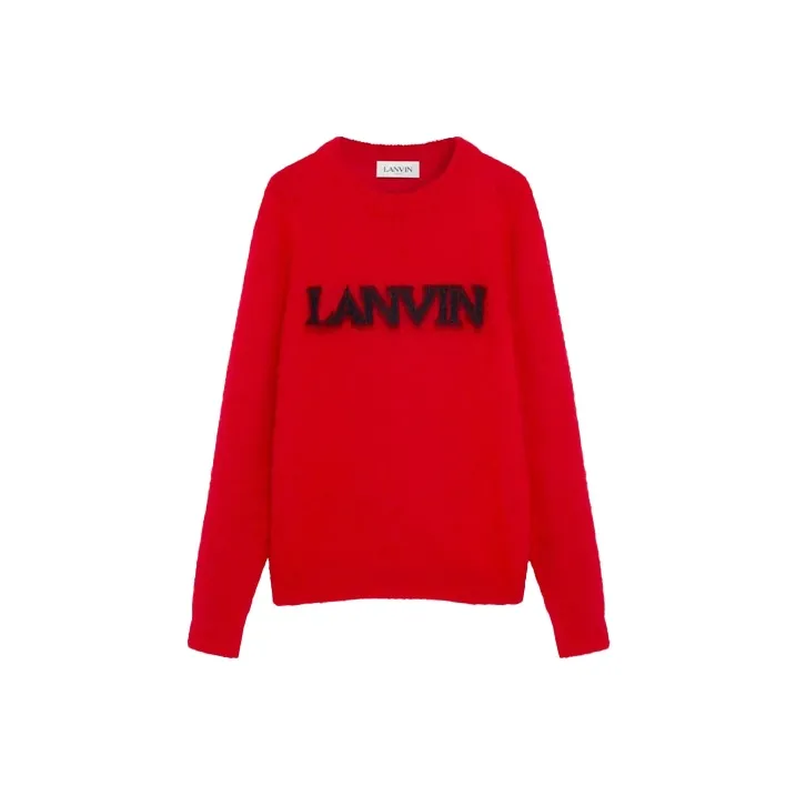 Lanvin Cashmere Sweaters Men Red-0