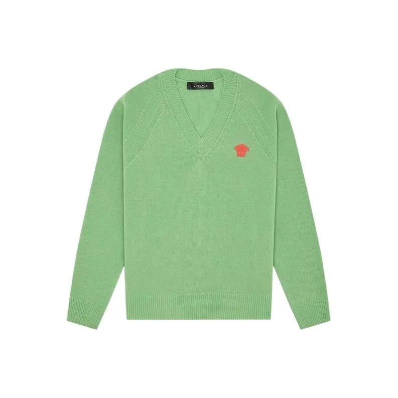 FANSIZHE VERSACE SS22 Cashmere Sweater Men's Green-0