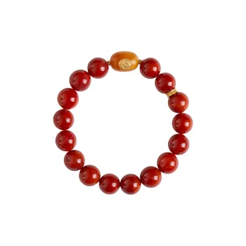 Seven Little Craftsmen Southern Red Agate Bracelets Unisex