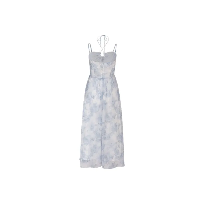 YGPRW Slip Dresses Women's Blue-1