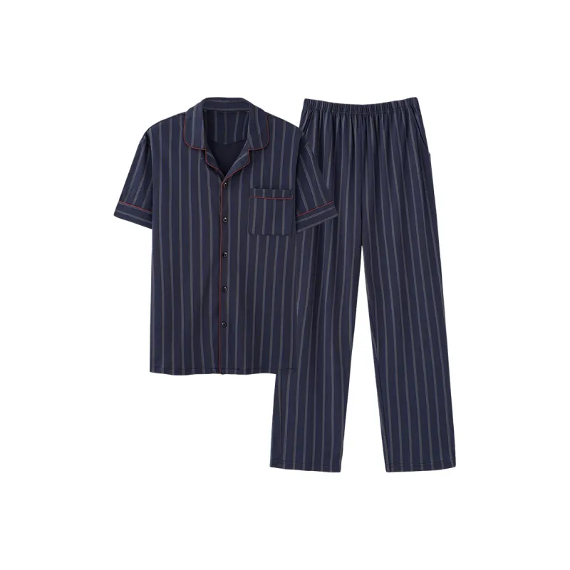 MIIOW Pajama Set Men's Steel Blue-4