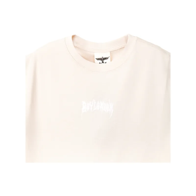 Boy London T Shirts Unisex Ecru-2