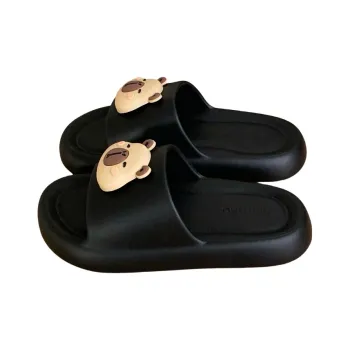 SHIGUDE Slippers Men's & Women's, Black
