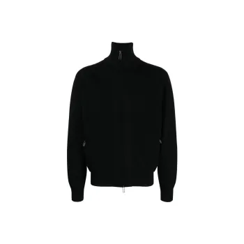 EMPORIO ARMANI Virgin Wool Zipped Cardigan
