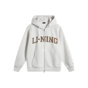 LiNing Weekend Youth Sweatshirt Unisex Heather Gray Tile Gray