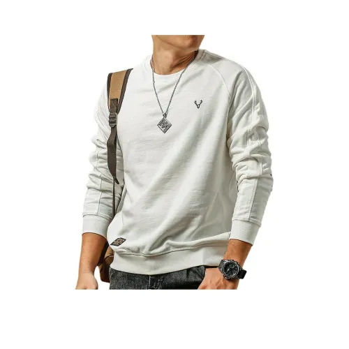 Seasonal Words Sweatshirt Men's White