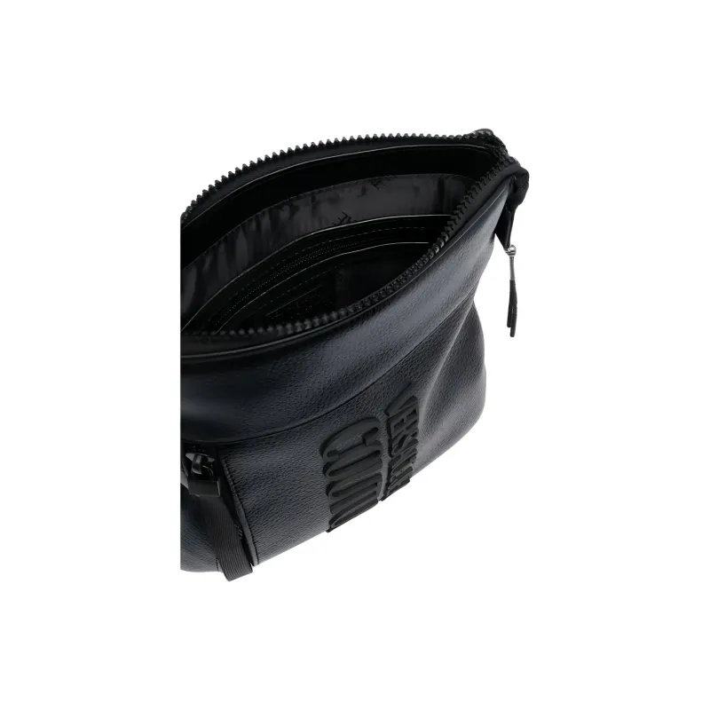 VERSACE JEANS COUTURE Polyurethane Messenger Bag, Crossbody Bag, Shoulder Bag Men's Black-2