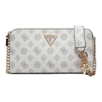 GUESS Artificial Leather Shoulder Bag Small Size Women's White