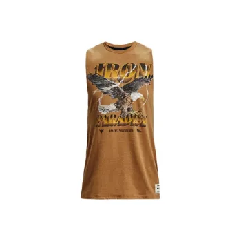 Under Armour Project Tank Tops Men's Traditional Chinese Style Umber