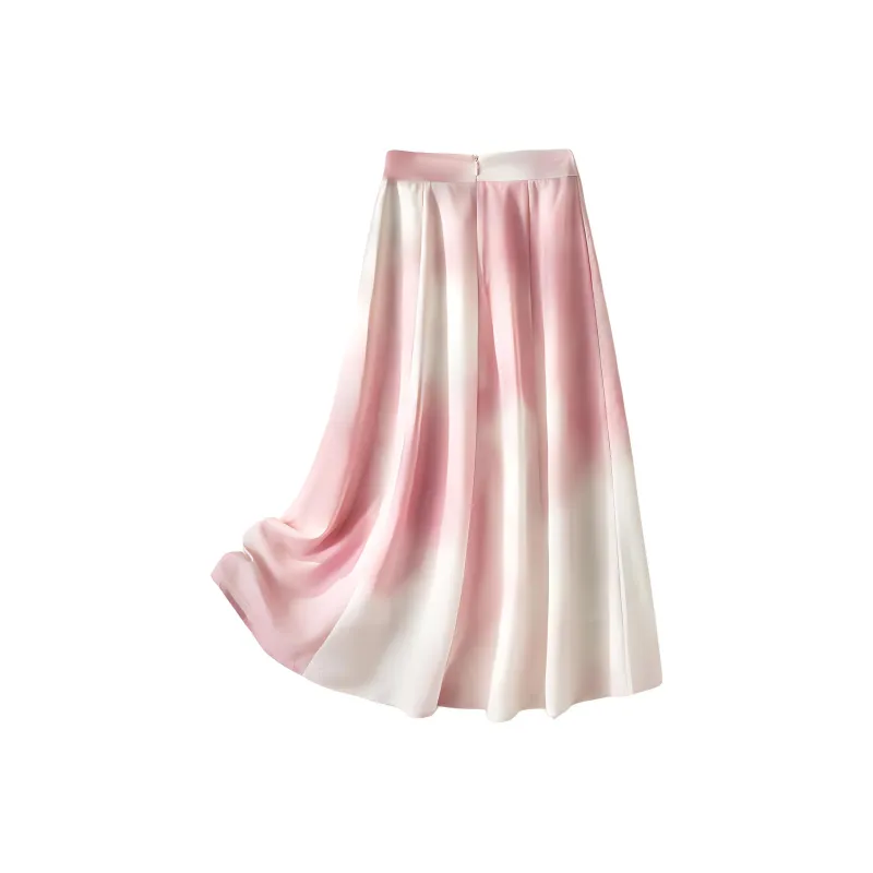 IHIMI Casual Long Skirt Women's Peachy Pink-1