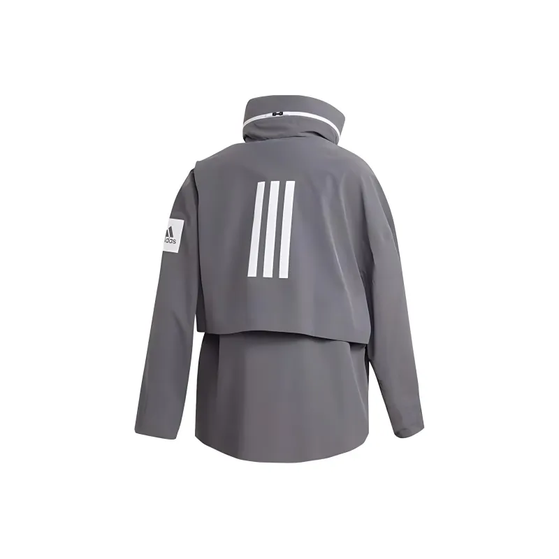Adidas MYSHELTER Rain Parka Jackets & Coats Women's Gray-1