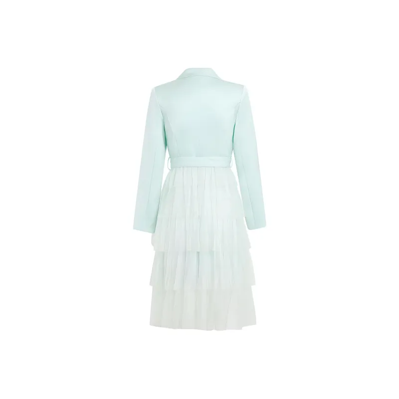 AUI Long Sleeved Dress Women's Light Green-1