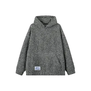 UPZCY Sweatshirt Jacket Unisex Black