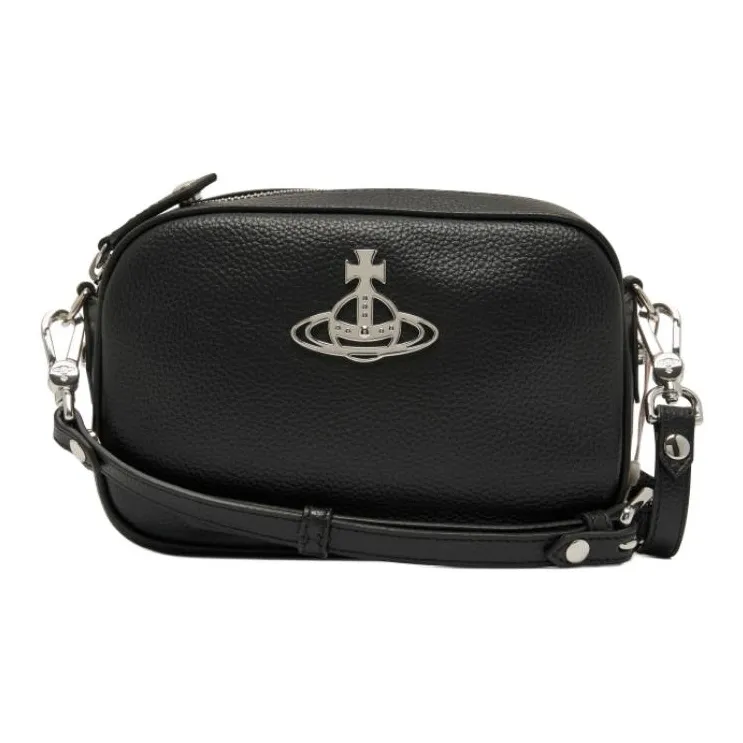 Vivienne Westwood ANNA Polyurethane Shoulder Bag Women's Black-0