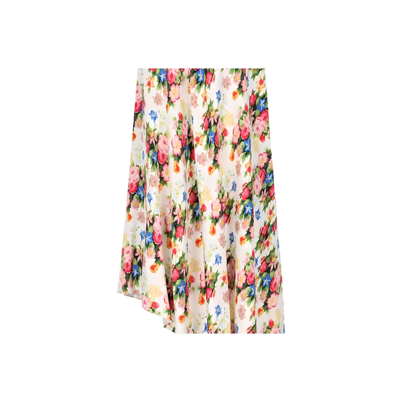 LOEWE Floral Printed Asymmetric Dress-2