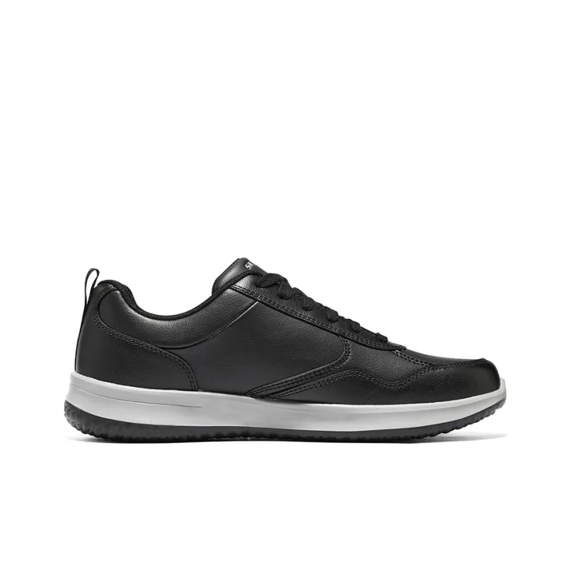 Skechers Go Walk Steady Anti-Slip Wear-Resistant Low-Top Skateboard Shoes Men's Black White-1