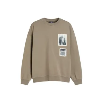 H&M Sweatshirt Men's Dark Beige