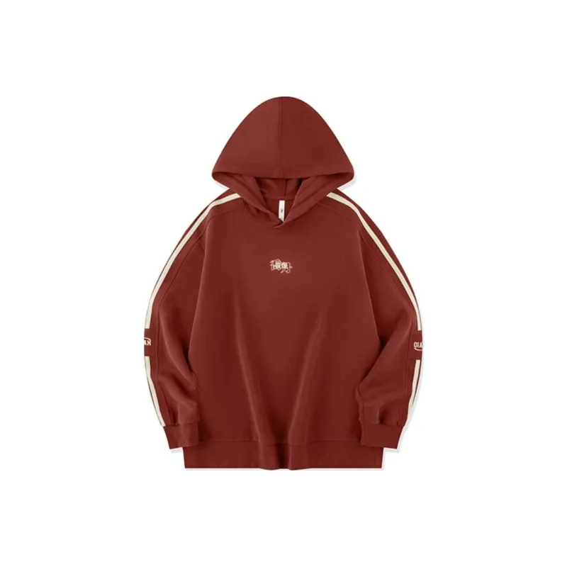 QIAODAN Dry Sweatshirt Men's Yifu Orange-0