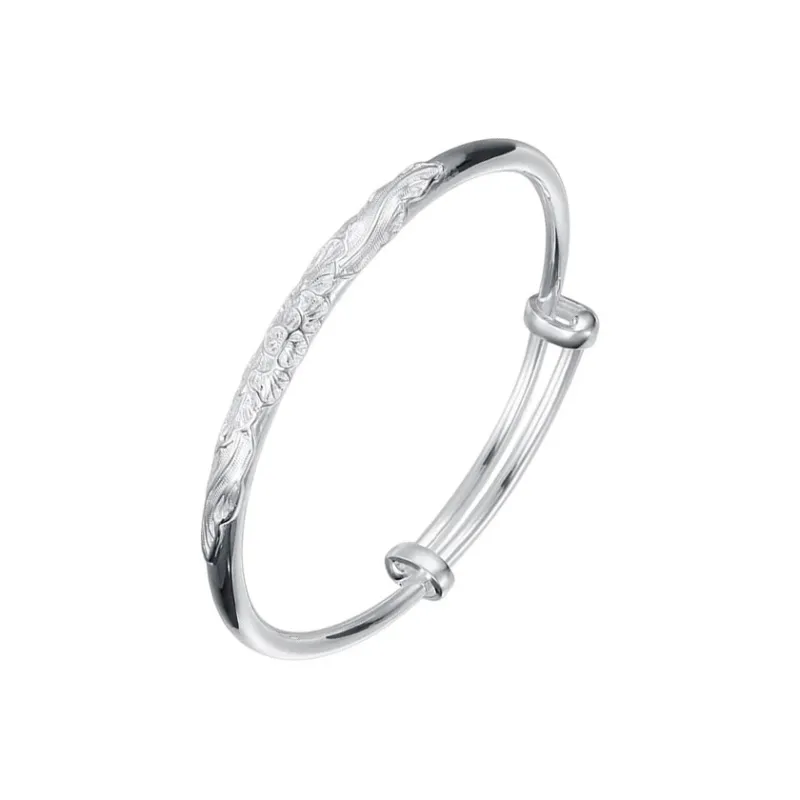 CHAOHONGJI 999 Fine Silver Bangles Women's-0