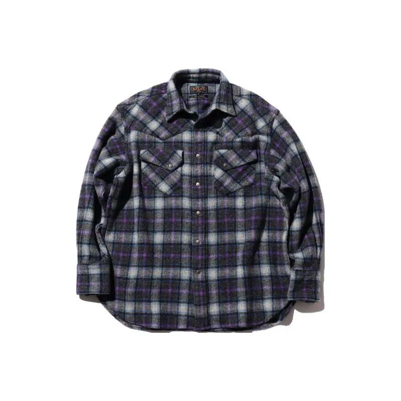 Beams Checked Western Shirt-3