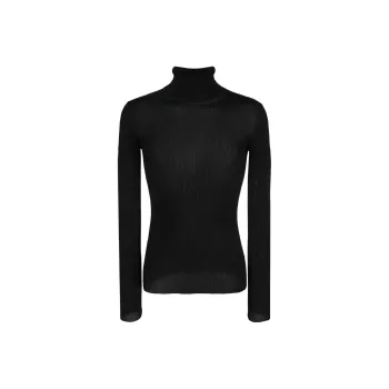 OFF WHITE Helvet Fine Knit Rib Turtlneck