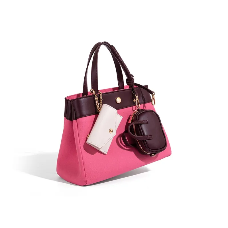Vigno Canvas Handbag, One Shoulder, Crossbody Bag Women's Multicolor-1