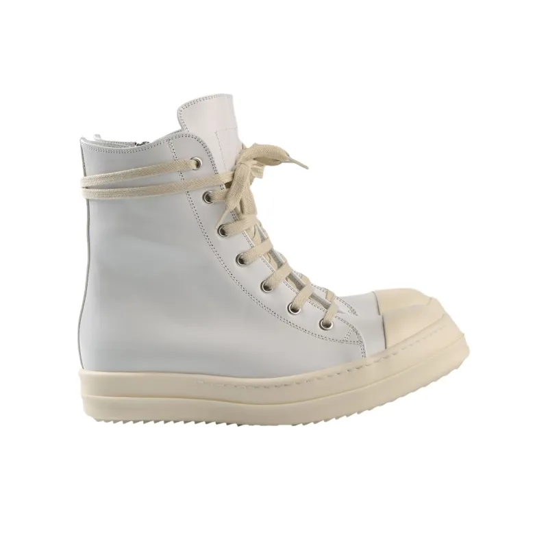 RICK OWENS/RO High Top Skateboard Shoes Women's White-1