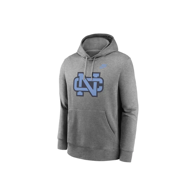 Nike North Carolina Tar Heels Legacy Club Primary Logo Men's Nike College Pullover Hoodie-0