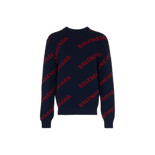 Balenciaga Sweaters Men Dark Blue