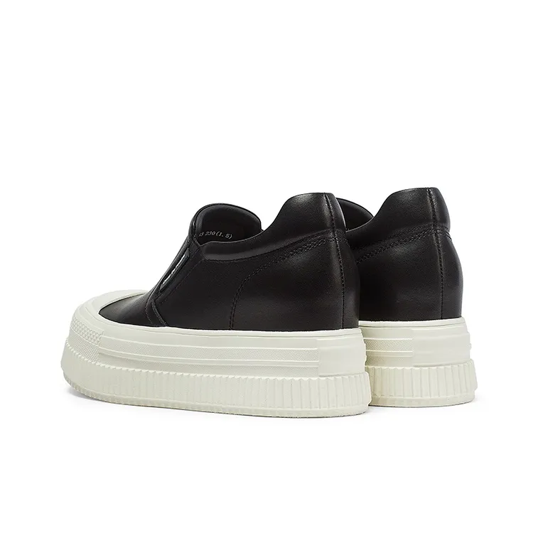 Coup De Foudre Waterproof Height Increase Low Top Skateboard Shoes Women's-3