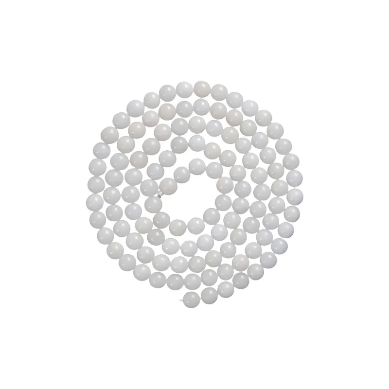JIUHUASHAN White Jade Bodhi Bead Chain Unisex-11