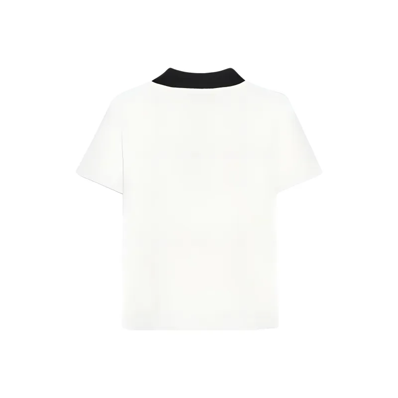 ZARA Polo Shirt Women's Frosted White-1