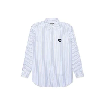 CDG Play Shirt Men's Blue White