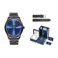 All Black Blue Dial