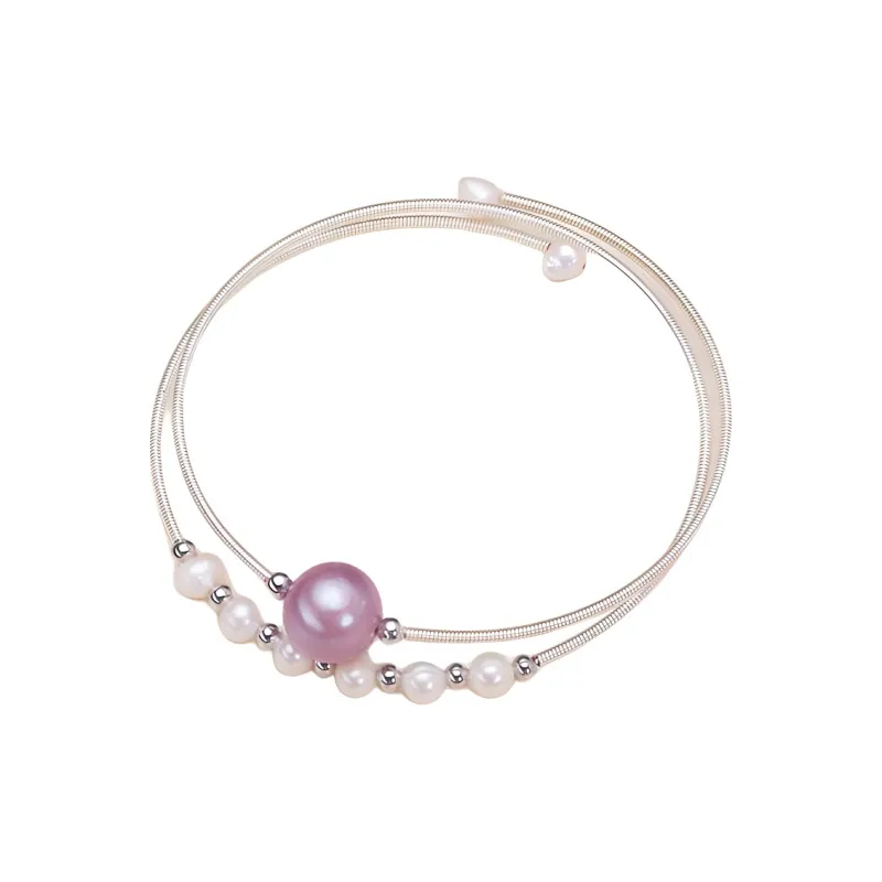 Andaozi Pearl Bangles Women's-4